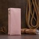 Вертикальный кошелек на кнопке женский ST Leather 19201 Розовый b19201 фото 7