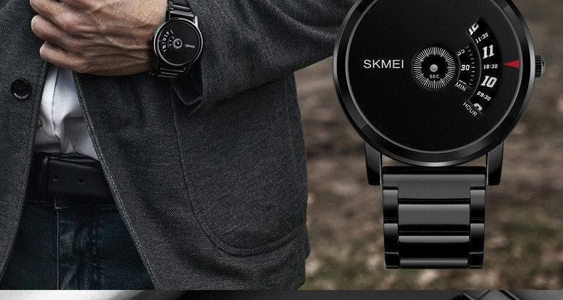 Чоловічий годинник Skmei 1260 оригінальні silver black L126013 фото