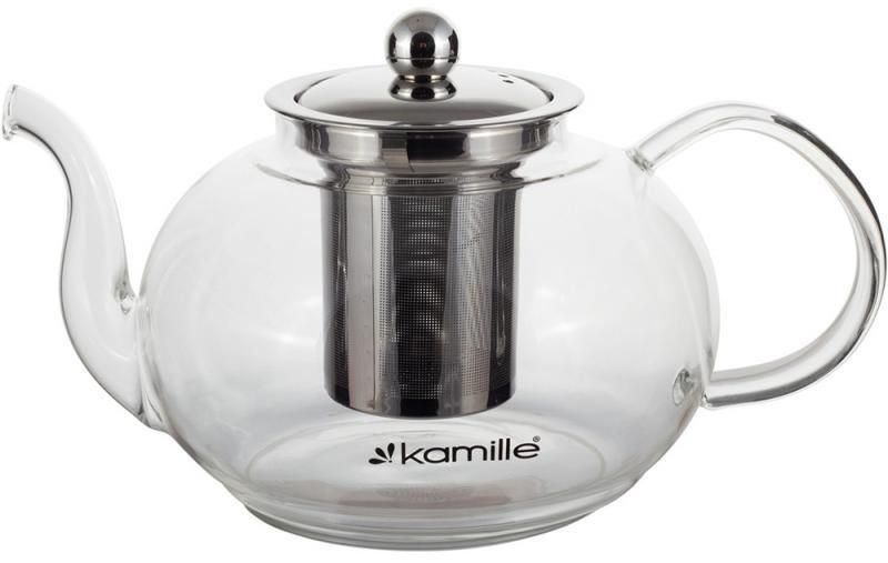 Чайник скляний заварювальний Kamille 500мл зі знімним ситечком (0783s) KM-0783S фото