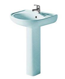 Комплект раковина + ножка RAK Ceramics Cynthia Wash Basin (57 см) Голубой L21570 фото