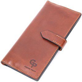 Мужской вертикальный кошелек из натуральной кожи GRANDE PELLE 11660 Коричневый b11660 фото