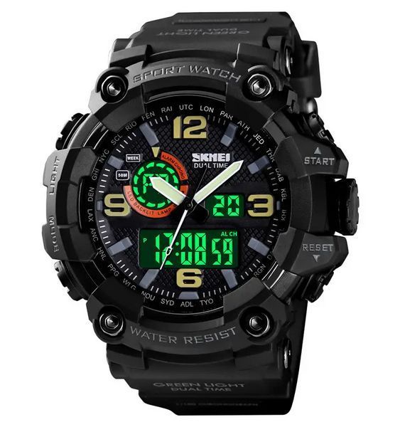 Мужские наручные часы Skmei 1520 Черные L152010 фото