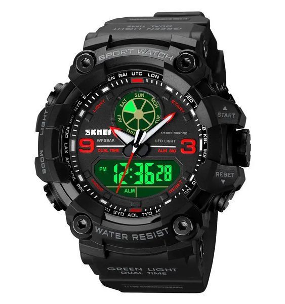 Мужские армейские наручные часы Skmei 1818 Красные L9003751 фото