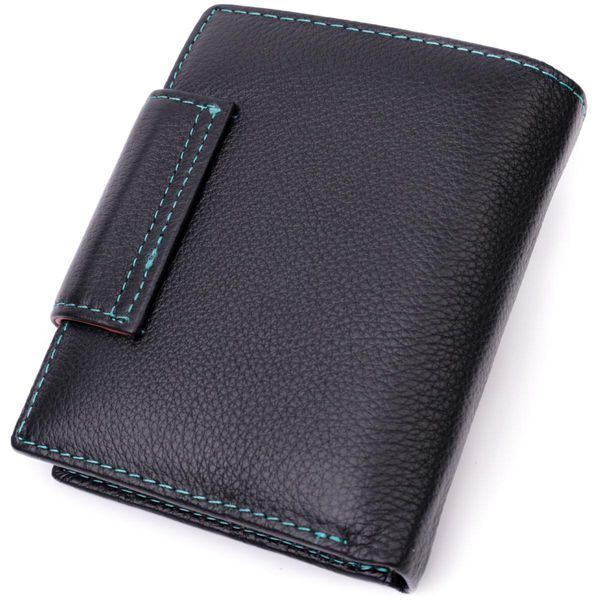 Портмоне для женщин в классическом цвете с монетницей ST Leather 19449 Черный b19449 фото