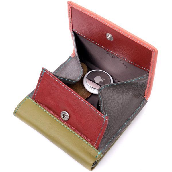 Модный женский кошелек с монетницей из натуральной кожи ST Leather 19511 Разноцветный b19511 фото