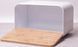 Хлебница Kamille Breadbasket Steel&Bamboo 35х20см из нержавеющей стали KM-1107 фото 4