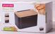 Хлебница Kamille Breadbasket Steel&Bamboo 35х20см из нержавеющей стали KM-1107 фото 6