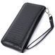 Лакированный женский кошелек на молнии из натуральной кожи ST Leather 22678 Черный b22678 фото 2