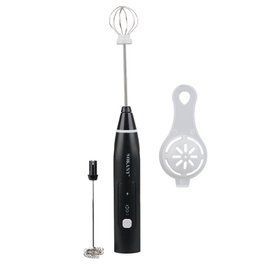 Вспенитель молока аккумуляторный Sokany SK-1772 Hand Mixer USB 1200 mAh капучинатор Черный SK1772B фото