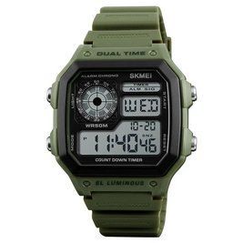 Мужские спортивные наручные часы Skmei 1299 Зеленые L12994 фото