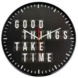 Годинник настінний Technoline 775485 Good Things Take Time DDAS301212 фото