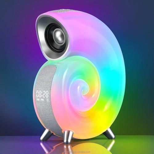 Аккумуляторный ночник G-Smart N70 RGB с часами и Bluetooth колонкой (Белый) L703417 фото