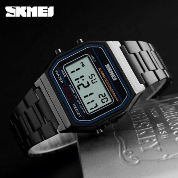 Наручний чоловічий годинник Skmei 1123 чорний L11233 фото