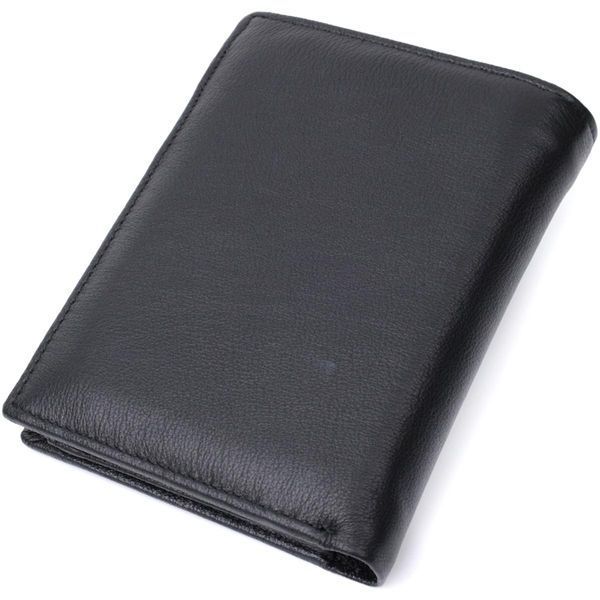 Вертикальное мужское портмоне из натуральной кожи ST Leather 22733 Черный b22733 фото