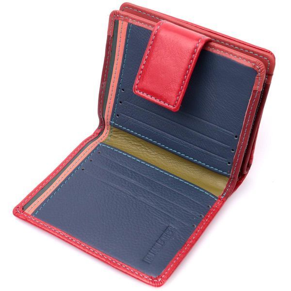 Женский вертикальный компактный кошелек из натуральной кожи ST Leather 19437 Красный b19437 фото