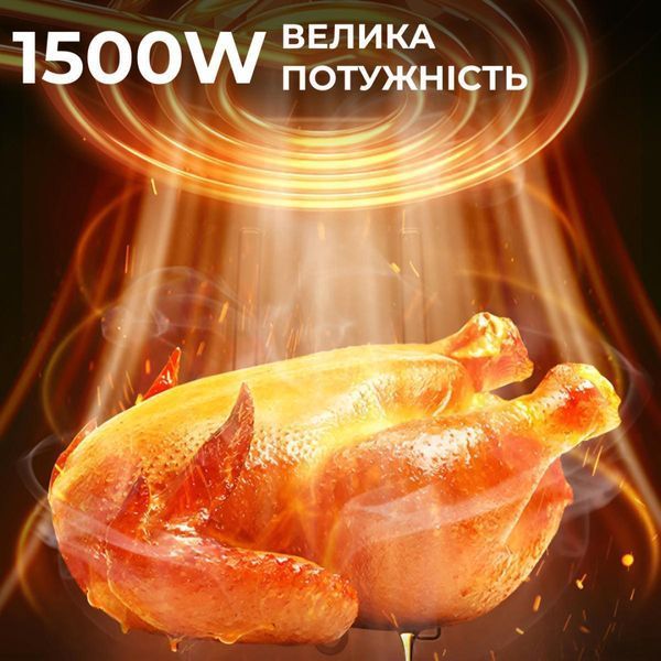 Аэрофритюрница Sokany SK-10024 на 6.5 литров паровая мультипечь настольная 1500 Вт SK10024 фото