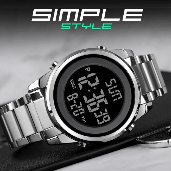 Чоловічий наручний годинник Skmei 1611 Сріблястий L900310 фото