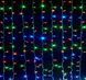 Гірлянда штора завіса Водоспад 3х3 м 280 LED велика лампа 3D (білий шнур, з перехідником) Кольорове світло L2006404 фото 6