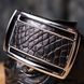 Мужской ремень-автомат CROCODILE LEATHER 18239 из натуральной кожи крокодила Черный b18239 фото 12