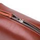 Кожаная мужская косметичка на молнии Сердце Grande Pelle 16765 светло-коричневая 18.5х10х9 см b16765 фото 3