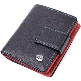 Вертикальный женский кошелек из натуральной кожи ST Leather 19436 Черный b19436 фото