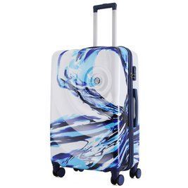 Чемодан Semi Line 28" (L) White/Blue Print на 4 колесах, с кодовым замком DDAS302331 фото