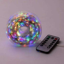 Гірлянда Роса нитка 1000 LED довжина 100 м від мережі, мультиколор 1000L100MWML фото