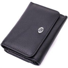Женский горизонтальный кошелек из натуральной кожи ST Leather 19477 Черный b19477 фото