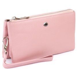 Вместительный клатч на два отделения женский ST Leather 19250 Розовый b19250 фото