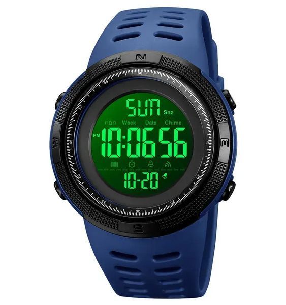 Спортивные наручные часы Skmei 2070 Синие с черным циферблатом L7078489 фото
