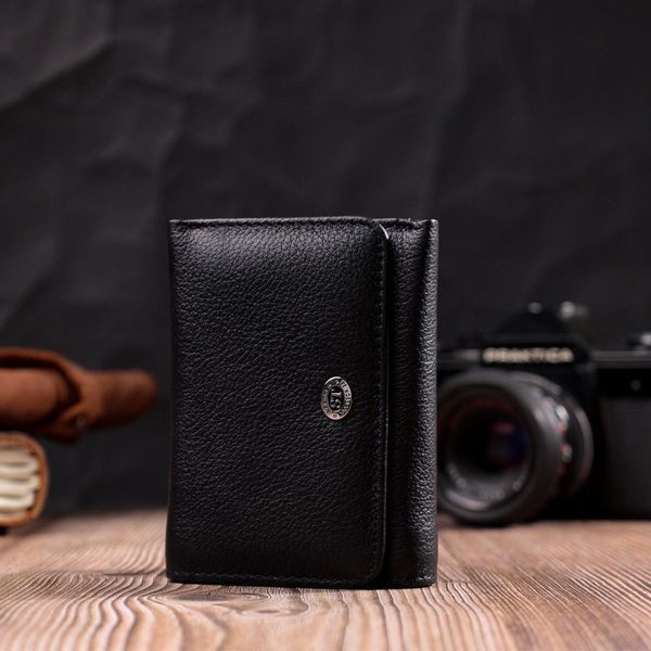 Женский горизонтальный кошелек из натуральной кожи ST Leather 19477 Черный b19477 фото