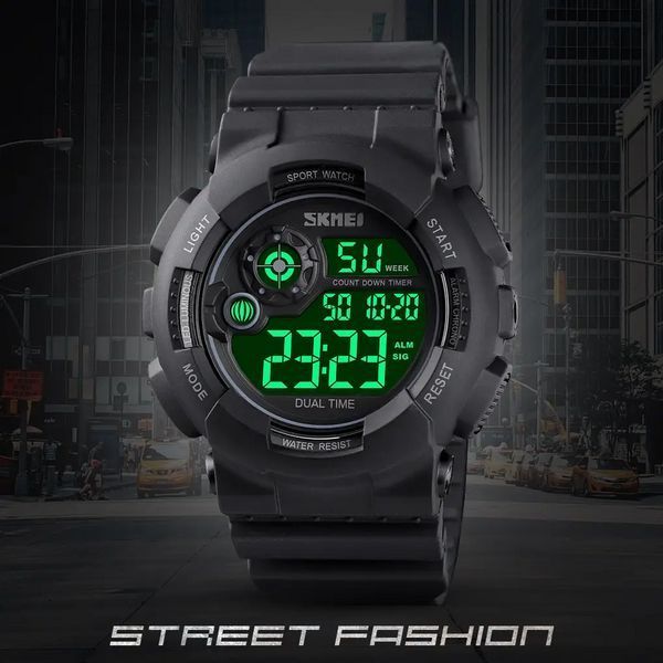 Мужские наручные спортивные часы Skmei 1583 Черные с черным L900318 фото