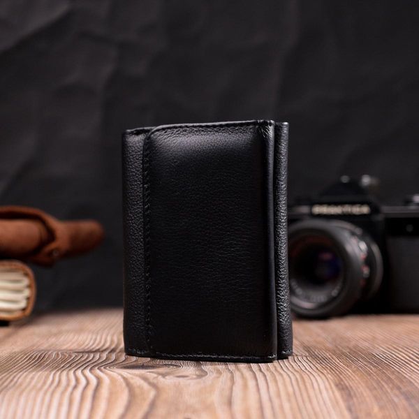 Женский горизонтальный кошелек из натуральной кожи ST Leather 19477 Черный b19477 фото