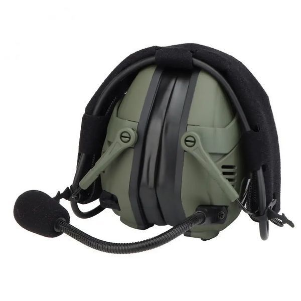 Тактичні активні навушники Wosport HD-16 Гарнітура з шумопоглинанням + Bluetooth (Оливковий) L160270 фото