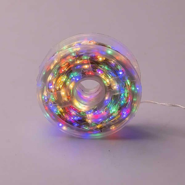 Гирлянда Роса нить 1000 LED длина 100 м от сети, мультиколор 1000L100MWML фото