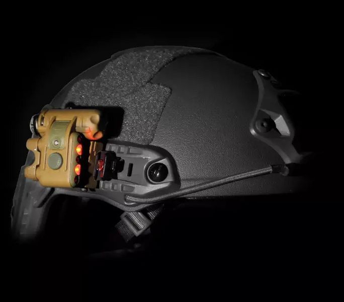 Тактичний ліхтар на шолом Night Evolution Gen 2 (біле + червоне світло) Чорний L900821 фото