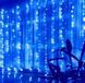 Гирлянда штора Водопад 3х2 м 280 LED (прозрачный шнур, с переходником) Синий свет L2006205 фото 1