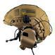 Комплект шлем Fast Team Wendy Helmet NIJ IIIA + наушники Earmor M32H MOD3 + кавер (Койот) размер S L9006563 фото 3