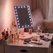 Настольное зеркало с подсветкой 22 LED для макияжа на ножке Розовый LU-HP-10-4AP фото 2