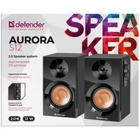 Акустическая система DEFENDER Aurora S12 black L12130 фото