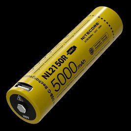 Аккумулятор 21700 Li-Ion Nitecore NL2150R 5000mAh с зарядкой через USB-C (Желтый) L712685 фото