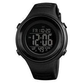 Спортивний чоловічий наручний годинник Skmei 1394 sun (Чорний з чорним) L139401 фото