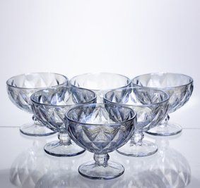 Набор креманок Diamond Blue 6 штук по 300 мл LU-HP-19-277 фото