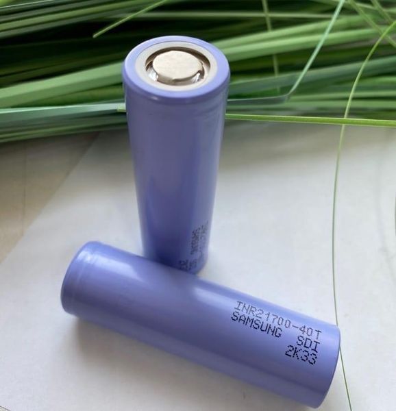 Акумулятор 21700 Samsung INR21700-40T SDI 4000mah високотоковий (Синій) L2174055 фото