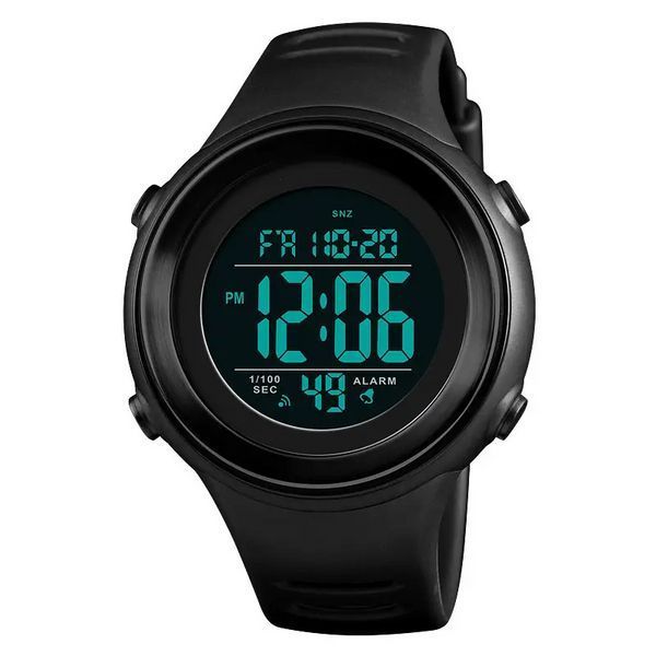 Спортивные мужские наручные часы Skmei 1394 sun (Черные с черным) L139401 фото