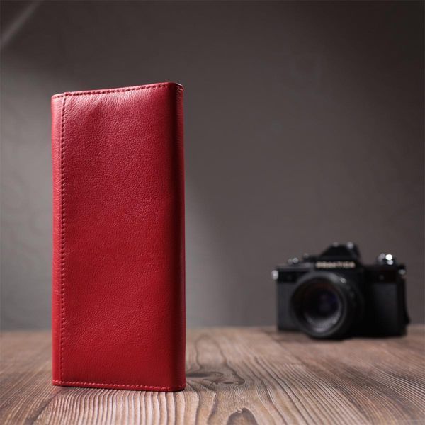 Класичний жіночий гаманець із натуральної шкіри ST Leather 22675 Червоний b22675 фото
