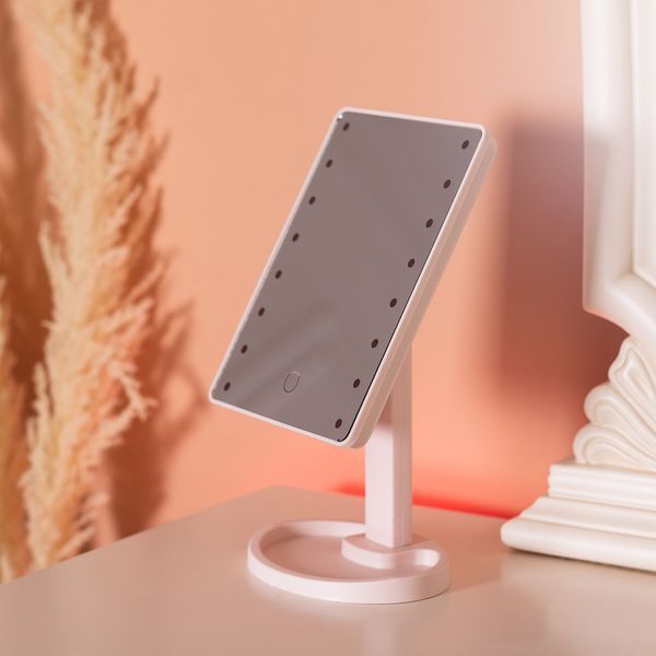 Зеркало косметическое с LED-подсветкой Розовый LU-HP-10-3AP фото