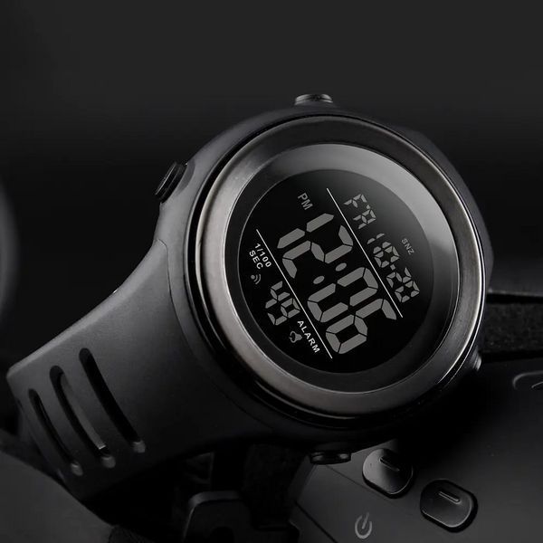 Спортивные мужские наручные часы Skmei 1394 sun (Черные с черным) L139401 фото