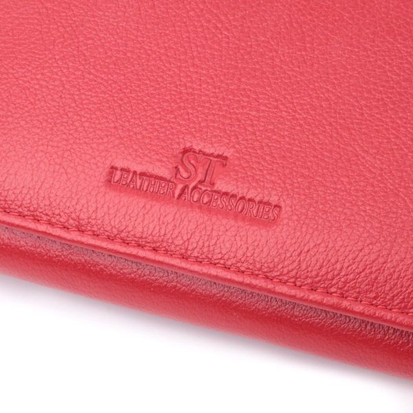Класичний жіночий гаманець із натуральної шкіри ST Leather 22675 Червоний b22675 фото