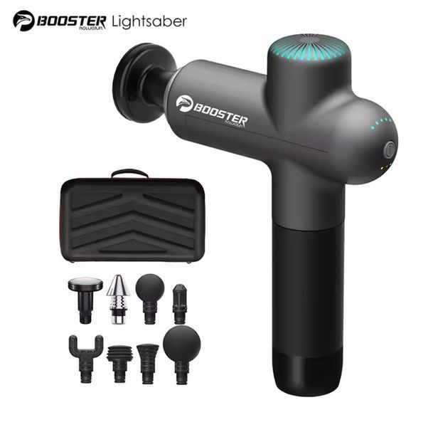 Перкуссионный массажер Booster Lightsaber 4000mah (8 насадок) L712479 фото